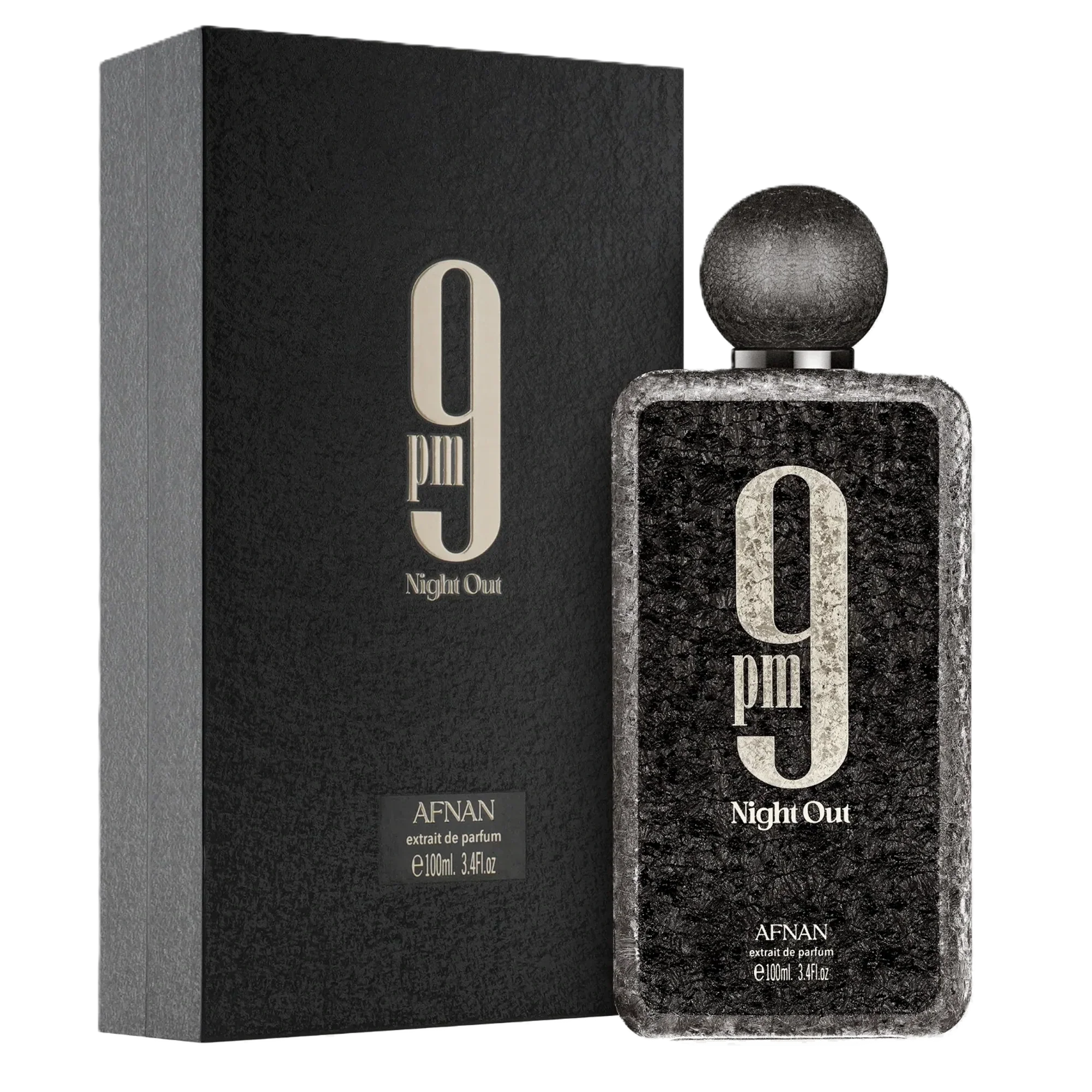 Afnan 9 Pm Night Out Extrait De Parfum 3.4 Oz